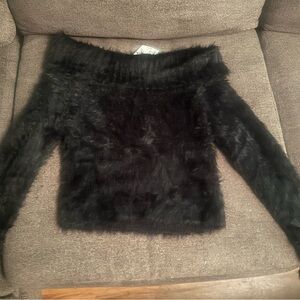 Brand new fuzzy long sleeve sweater